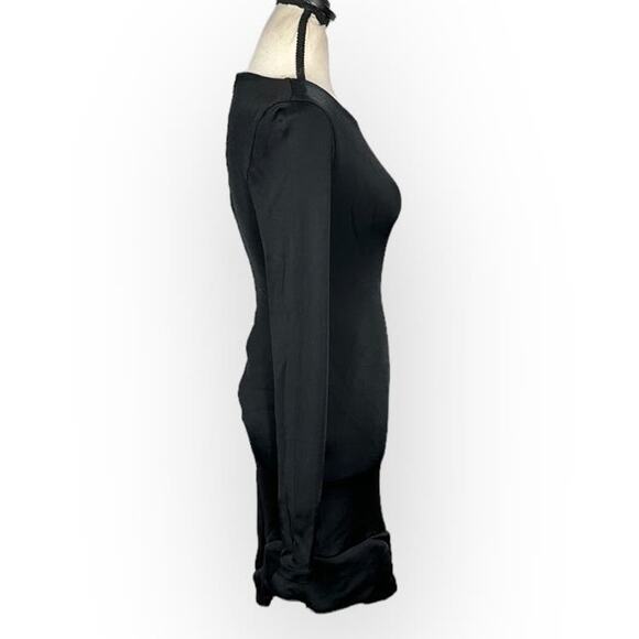 Cushnie et Ochs Nevaeh Scuba Asymmetrical Sheath Dress Women's 2‎ Black - Picture 6 of 10